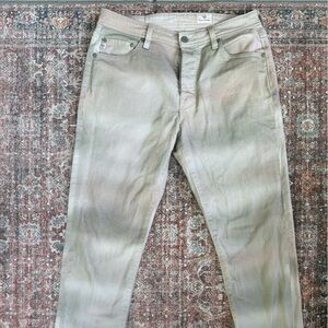 AG Adriano Goldschmied Slim Beige Wash Jeans